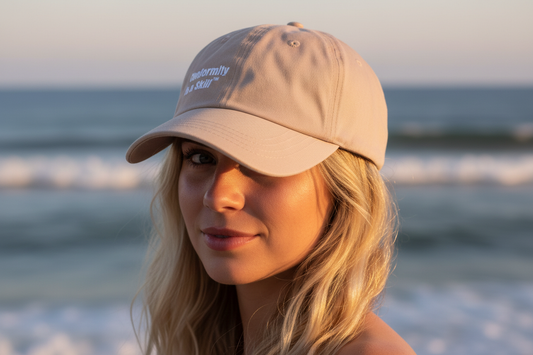 Conformity is a Skill™ Stone Hat — Beach Lifestyle Close-Up